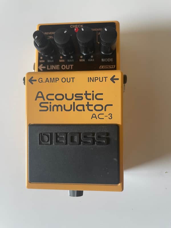 Boss AC-3 Acoustic Simulator (Dark Gray Label) 2006 - Present - Yellow image 1