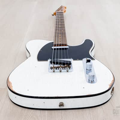 Fender Custom Shop 1963 Telecaster Custom Relic Olympic White w/ Twisted Tele, Seymour Duncan Little '59 image 9