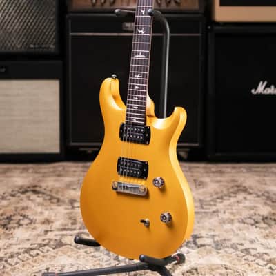 PRS SE CE 24 Standard Stoptail Electric Guitar - Metallic Gold Satin with Gig Bag image 11