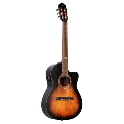 Ortega DSSUITE-C/E The Private Room Series Solid Spruce Top Mahogany Neck Nylon 6-String Classical Acoustic-Electric Guitar w/Gig Bag image 2