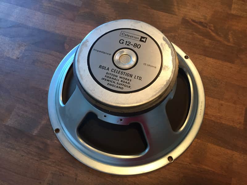 PAIR (2) - 12" Celestion/Rola G12-80 1980 - 444 Cone, 15 ohm image 1