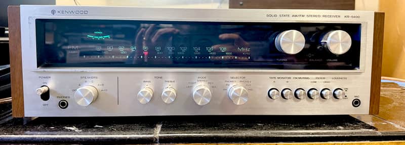 Kenwood KR-5400 AM/FM Vintage Stereo Receiver Cleaned, Tested SEE VIDEO image 1