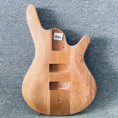 Mahogany Wood 4 String Electric Bass DIY Project Body image 1