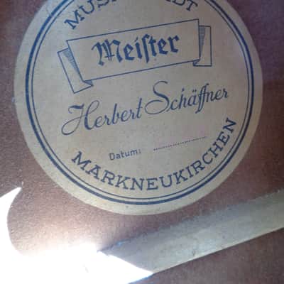 Vintage Meifter (Herbert Schaffner) Classical Flamenco Guitar Made in Germany image 7