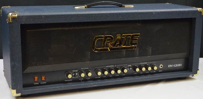 Crate Blue Voodoo BV120H Tube Guitar Amplifier Head 120W USA Amp #21BCJPMB0031 image 1