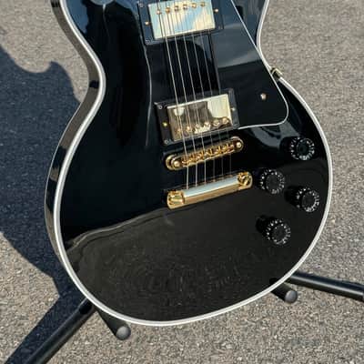Gibson Les Paul Custom Ebony LPC-EBGH1E New Unplayed Auth Dlr 10lb7oz #940 image 1