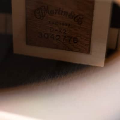 Martin D-X2E Dreadnought Acoustic/Electric Guitar - Ziricote Burst with Gig Bag image 15