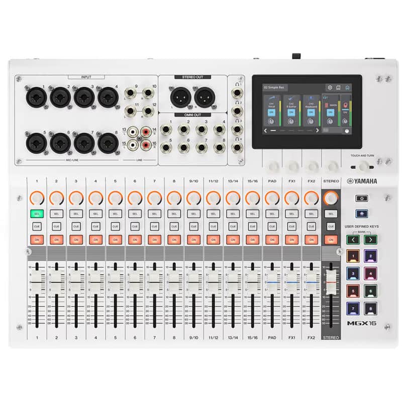 Yamaha MGX16 22-Channel Digital Mixing Console with Audio Interface White image 1