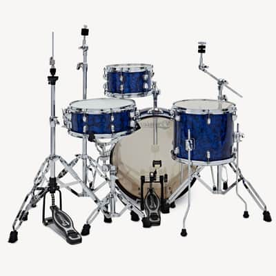 Premier Artist Heritage Series Four-Piece 20 Inch Birch Drum Shell Pack Blue Pearl PAH20-4SPBPW image 10