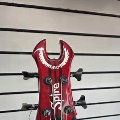 Dean Spire Bass Guitar 2000s - red custom shop image 5