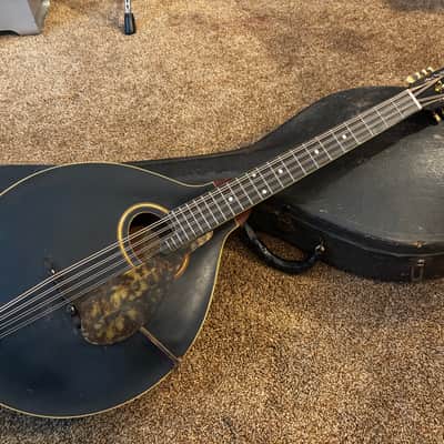 Gibson K-2 Mandocello black with Original Case 1913 mandolin family Mando image 2