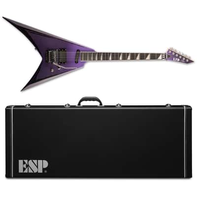 ESP LTD Alexi Ripped Purple Fade Satin with Ripped Pinstripes Electric Guitar + Hard Case image 1
