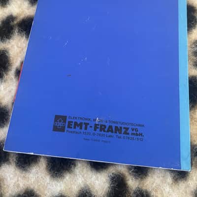 EMT 240 Reverb ORIGINAL Instruction Manual image 6