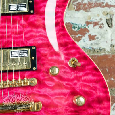 Edwards Potbelly PO-105D Quilted Maple 2013 See Thru Pink MIJ Japan ESP image 15