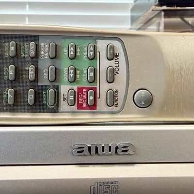 AIWA XR-M30 Compact Disc Stereo System Receiver, Speakers, CD Player, Remote; Tested SEE VIDEO image 4