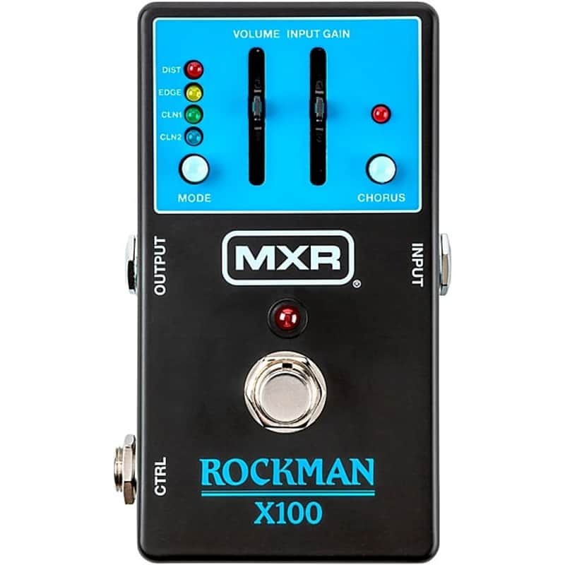 MXR  Rockman X100 Analog Tone Processor Effects Pedal  2025 - Black and Blue image 1