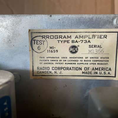 Pair of Vintage RCA BA-73A Preamps Line Amps with RCA UTC Transformers BA- 73A 1950s - Gray image 2