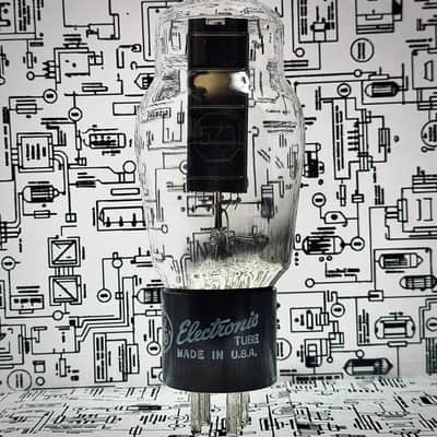 General Electric 5Z3 Rectifier Tube 1949 Black Plates - Tested image 1