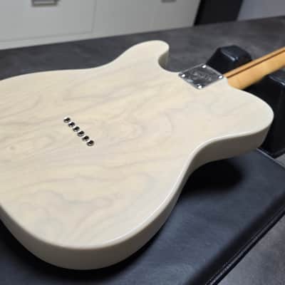 ESP Vintage Telecaster 80s Ash Body White Blonde MJ Japan MIJ 1980's Tele Fender Headstock 400 series TE Guitar image 3