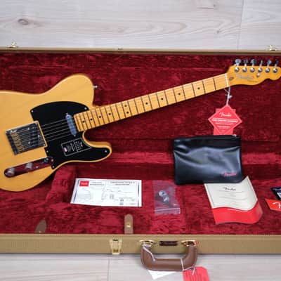 Fender American Ultra Luxe Vintage '50s Telecaster Electric Guitar, Butterscotch Blonde #8788 image 3