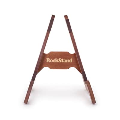 RockStand Wood A-Frame Stand - Acoustic Guitar & Bass - Dark Brown image 3