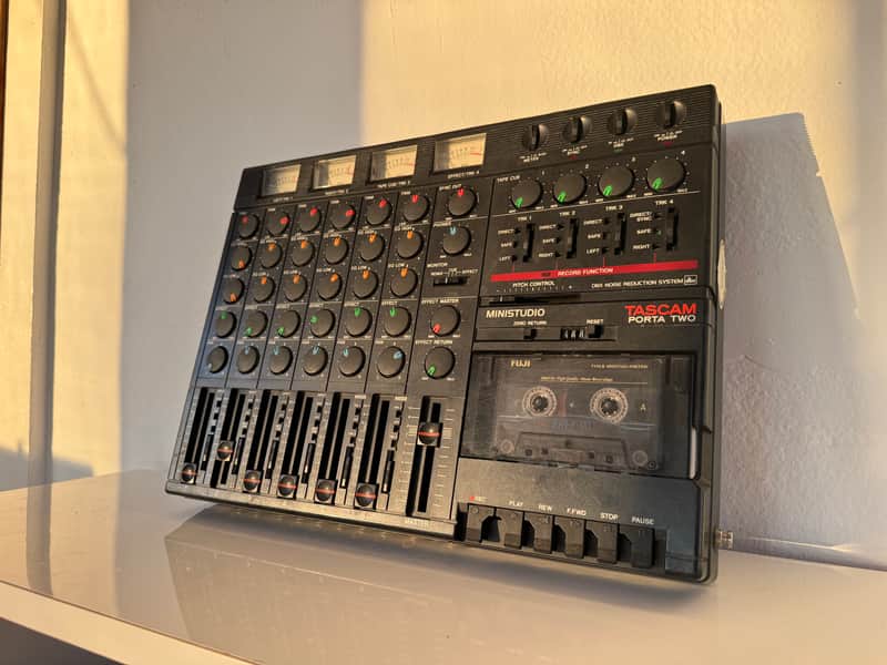 TASCAM Porta Two Ministudio 4-Track Cassette Recorder 1980s - Gray image 1