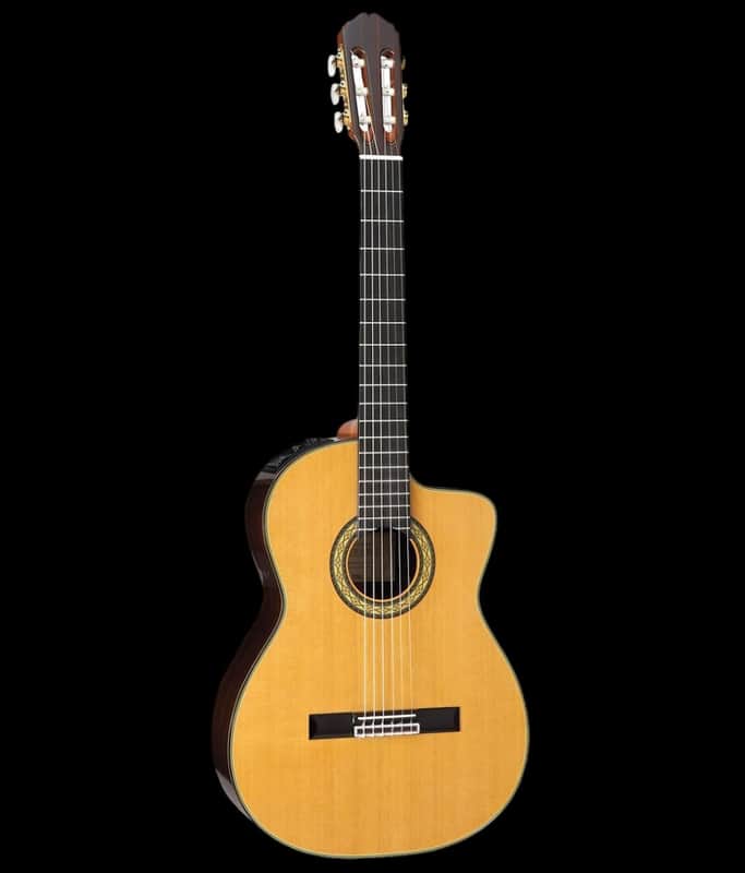 Takamine EH5C Classical Nylon String Acoustic-Electric Guitar with Case, Gloss Natural image 1