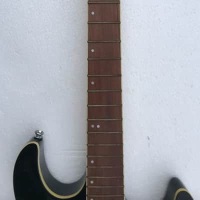 Glossy Black Maple Wood DIY Guitar Neck with Solid Body image 3