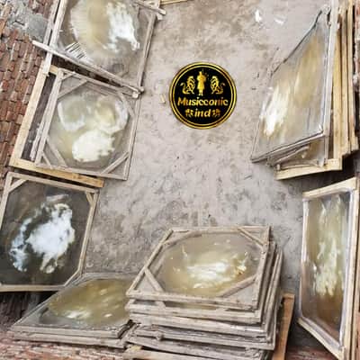 18 Inch Natural Goat Skin Drum Head | Raw Uncut for Dhol Floor Tom Surdo image 2