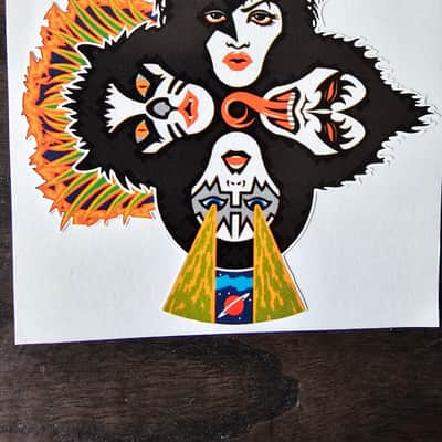Dean Dimebag Darrell FBD kiss Sticker Far Beyond Driven 1994 image 1