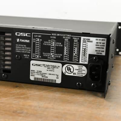 QSC CX1202V 1200W 70V 2-Channel Power Amplifier CG011ZY image 7