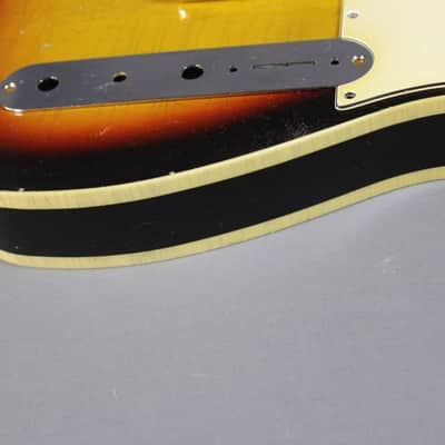 MJT Official Custom Order Vintage Aged Nitro Double Bound Guitar Body by Mark Jenny VTT Sunburst image 3
