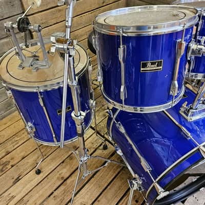 Drum Kit Pearl Export Vintage Complete, Blue USED! RKXEP040626 image 6