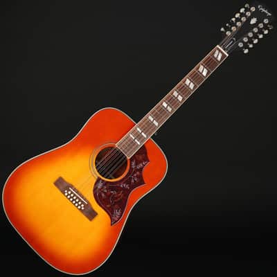 Epiphone Inspired by Gibson Hummingbird 12-String Electro Acoustic in Aged Cherry Burst Gloss #25072306216 image 3
