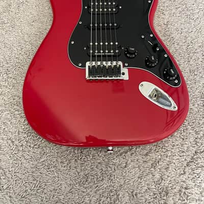 Fender Standard Stratocaster 1994 MIM HSH Torino Red Vintage Modified Guitar image 2