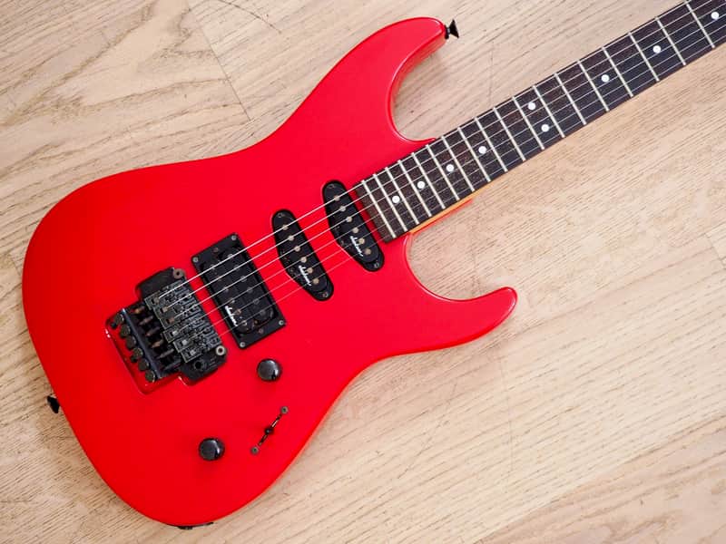 1990 Charvel by Jackson DK-065-SSH Electric Guitar Red Japan