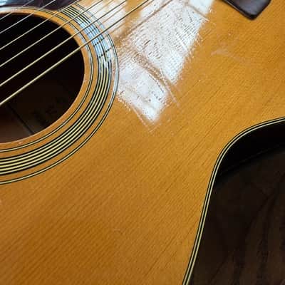 Yamaha FG-75 Folk Guitar 1974 - Natural image 12