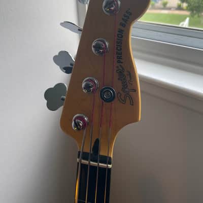 Squier Vintage Modified Fretless Jazz Bass w/ Factory Precision Bass Neck - 2018 - Sunburst image 5