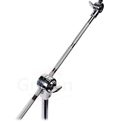Deluxe PACK Set -  Hi-Hat Stand & Cymbal Boom Stand Kit (2x Stands) by GRIFFIN | Hi-Hat Pedal with Pull Chain, Chrome Double-Braced Legs & Counterweight Adapter for Crash, Ride & Splash Cymbals image 8