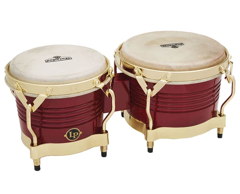 Latin Percussion Matador Series Wood Bongos - Red image 1