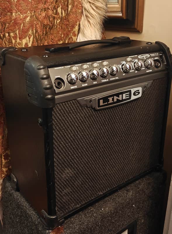 Line 6 Spider III 15-Watt 1x8" Solid-State Guitar Amplifier 2006 - 2009 - Black image 1