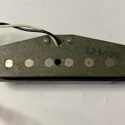 Vintage 1979 Fender USA Stratocaster middle pickup grey bobbin flat poles 5.74k – Original windings image 5