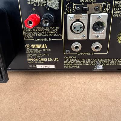 Yamaha P2100 Professional Series Natural Sound Stereo Power Amplifier – Made in Japan image 10