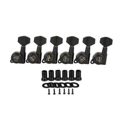 Left-Handed Locking Tuners (Black) – 18:1 – Drop-In for Most Electric/Acoustic Guitars (10mm / 25/64" holes) image 4