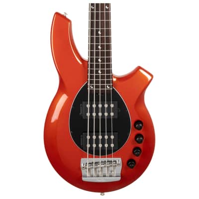 Ernie Ball Music Man Bongo 5HH 5-String Electric Bass, Blood Orange image 1