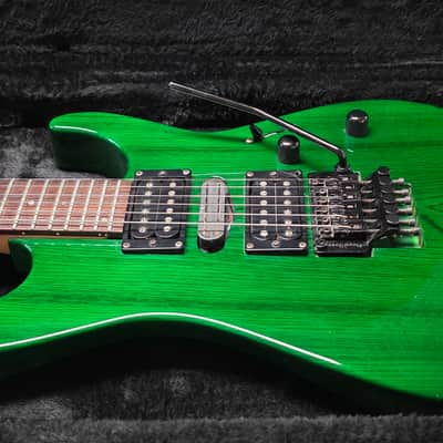 ESP M-III Mirage Green Ash HSH FR Floyd Rose Super Strat MIJ Japan MIII M3 Horizon image 3