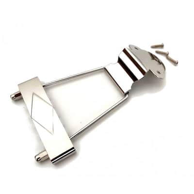 Short Nickel Gibson 60s Tailpiece ES-335 Style image 3