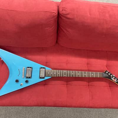 Epiphone Demon V Electric Guitar 2001/2002 - Metallic Blue image 2