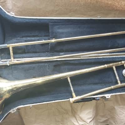 Bach TB300 Tenor Trombone, USA, Brass, Good Condition, with acceptable case image 2