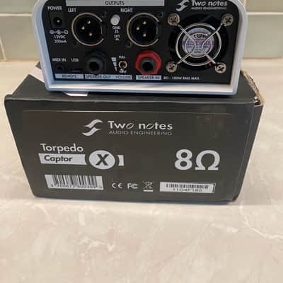 Two Notes Torpedo Captor X 8ohm Stereo Reactive Load Box / Attenuator 2020 - White image 2